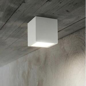 Ideal Lux - Faretto da esterno TECHO 1xGU10/20W/230V 9x9 cm IP54 bianco