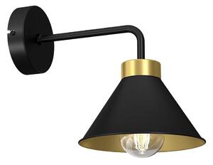 Lampada da parete DEMET 1xE27/60W/230V nero/oro