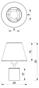 Lampada da tavolo SODER 1xE27/60W/230V