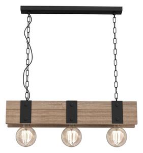 Lampadario a sospensione con catena SODER 3xE27/60W/230V