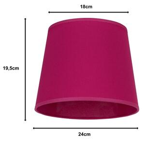 Duolla - Paralume per lampada da tavolo CLASSIC M E27 diametro 24 cm rosa