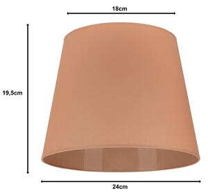 Duolla - Paralume per lampada da tavolo CLASSIC M E27 diametro 24 cm marrone