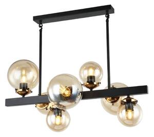 Klausen 106004 - Lampadario on a pole HYPERION 7xE27/7W/230V nero/beige