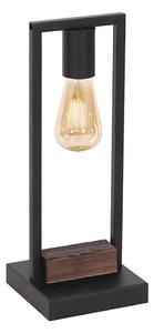 Klausen 108004 - Lampada da tavolo HARD 1xE27/11W/230V legno/nero