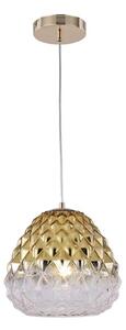 Klausen 111004 - Lampadario a sospensione con filo DIAMOND 1xE27/11W/230V oro