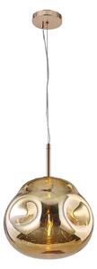 Klausen 111003 - Lampadario a sospensione con filo VITRO 1xE27/10W/230V diametro 35 cm oro