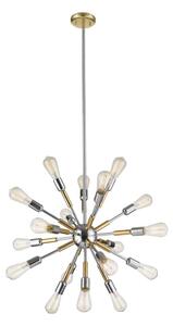 Klausen 109001 - Lampadario on a pole COMET 18xE27/11W/230V cromo lucido/oro