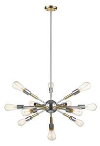 Klausen 109000 - Lampadario on a pole COMET 12xE27/11W/230V cromo lucido/oro