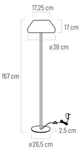 Klausen 107013 - Lampada LED da terra PADDY LED/18W/230V bianco