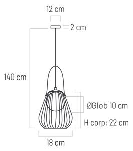 Klausen 111098 - Applique MEMORY 1xG9/4W/230V bianco/marrone