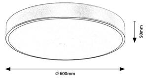 Rabalux 71038 -LED Plafoniera dimmerabile TESIA LED/60W/230V 3000-6000K+telecomando