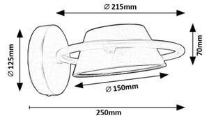 Rabalux 71048 - Applique a LED ODISS LED/6W/230V nero