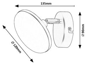 Rabalux 71062 - Applique a LED MADI LED/4W/230V 3000K nero