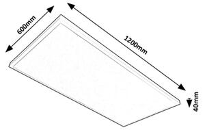 Rabalux 71079 - Pannello a plafone LED DAMEK LED/80W/230V 4000K 120x60 cm
