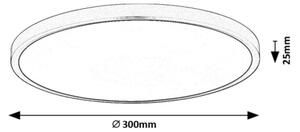 Rabalux 71073 - Plafoniera LED PAULOS LED/24W/230V 4000K diametro 30 cm bianco