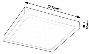 Rabalux 71076 - Pannello a plafone LED DAMEK LED/18W/230V 4000K 30x30 cm