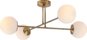 Rabalux 71082 - Lampadario a sospensione con supporto rigido KIARA 4xE27/35W/230V oro