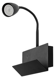 Rabalux 71089 - Applique con mensola TACITO 1xGU10/25W/230V nero