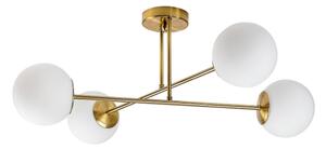 Rabalux 71082 - Lampadario a sospensione con supporto rigido KIARA 4xE27/35W/230V oro