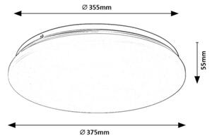 Rabalux 71103 - Plafoniera LED VENDEL LED/24W/230V 3000K 37 cm