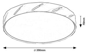 Rabalux 71120 - Plafoniera LED NESSIRA 25W 230V 4000K nero