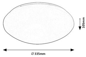 Rabalux 71133 - Plafoniera LED con sensore LUCAS LED/18W/230V IP44 4000K