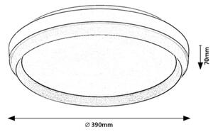 Rabalux 71159 - Plafoniera LED FONTANA LED/24W/230V 3000K