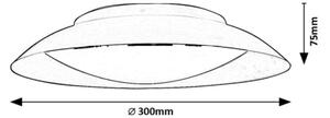 Rabalux 71188 - Plafoniera LED HAFSA LED/20W/230V diametro 30 cm