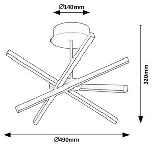 Rabalux 71270 - Lampadario a sospensione con supporto rigido LED MATILDE LED/30W/230V 4000K
