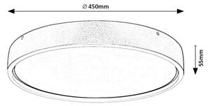 Rabalux 71289 - Plafoniera LED DEWSON LED/37W/230V