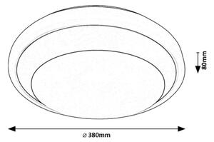 Rabalux 71273 - Plafoniera LED BARBORA LED/24W/230V 4000K