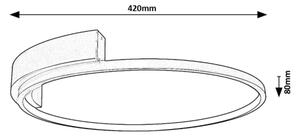 Rabalux 71287 - Plafoniera LED HOLIZE LED/23W/230V