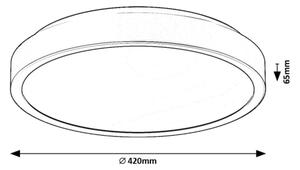 Rabalux 71259 - Plafoniera LED da bagno SAMIRA LED/48W/230V IP44 bianco