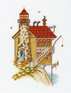 Kit per punto croce a conteggio "Muro di pietra del faro" M391, 17x25 cm