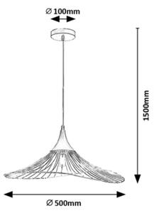 Rabalux 72004 - Lampadario a sospensione con filo SOMBERO 1xE27/60W/230V