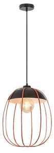 Rabalux 72034 - Lampadario a sospensione con filo SVENS 1xE27/60W/230V nero/arancione