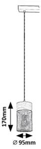 Rabalux 72041 - Lampadario a cavo CALLUM 1xE27/25W/230V faggio