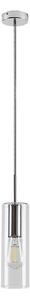 Rabalux 72048 - Lampadario a sospensione con filo ESTA 1xE27/40W/230V limpido/cromo