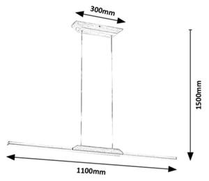 Rabalux 72084 - Lampadario LED a sospensione con filo TAMUR LED/26W/230V 4000K