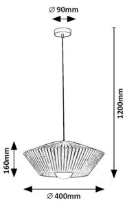 Rabalux 72150 - Lampadario a sospensione con filo RAVEN 1xE27/6W/230V