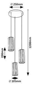 Rabalux 72255 - Lampadario a sospensione con filo VENESS 3xE27/40W/230V