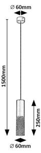 Rabalux 72250 - Lampadario a sospensione con filo NASIS 1xGU10/35W/230V
