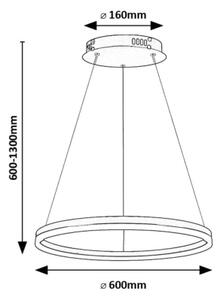 Rabalux 72301 - Lampadario LED a sospensione con filo ISAURE LED/35W/230V