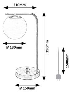 Rabalux 74203 - Lampada da tavolo KIARA 1xE27/35W/230V