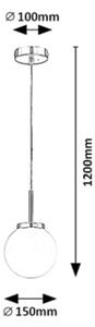Rabalux 75007 - Lampadario bagno TOGO 1xE14/40W/230V cromo lucido