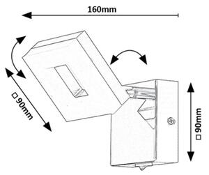 Rabalux 75018 - Applique a LED da bagno BLAS LED/5W/230V 4000K