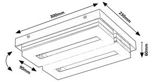 Rabalux 75020 - Plafoniera LED da bagno BLAS LED/24W/230V 4000K