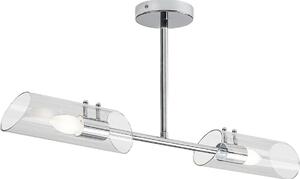 Rabalux 75030 - Lampadario da bagno a sospensione con supporto rigido TEODORO 2xE14/12W/230V IP44 cromo