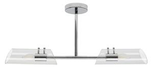 Rabalux 75030 - Lampadario da bagno a sospensione con supporto rigido TEODORO 2xE14/12W/230V IP44 cromo
