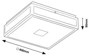 Rabalux 75033 - Plafoniera LED da bagno ZOYA LED/24W/230V IP44 nero